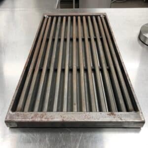 round grill grate accessory to commercial wood burning grills